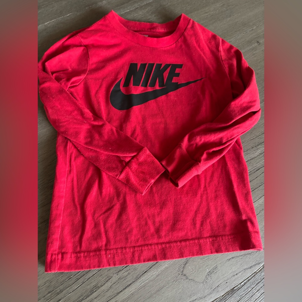 Red Nike Long Sleeve shirt 4T Nike tee